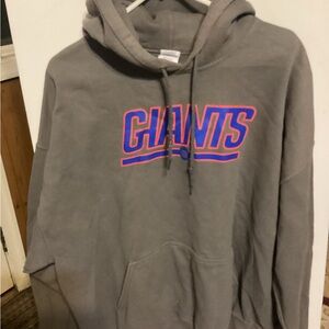 Gildan Charcoal Hoodie with Bold Giants Graphic XXL